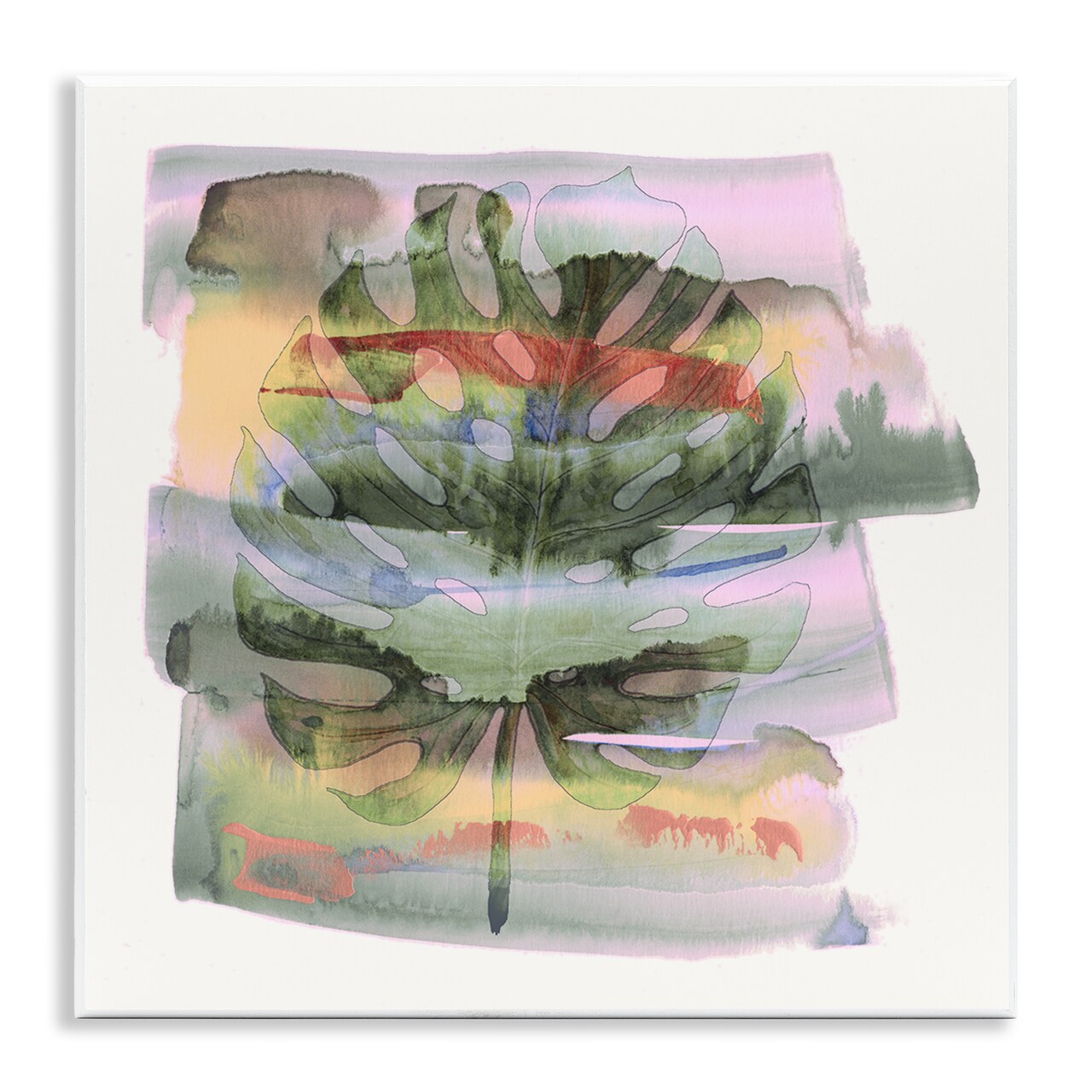 Stupell Industries Tropical Dream Pastel Monstera Wall Plaque, design by Susan Jill